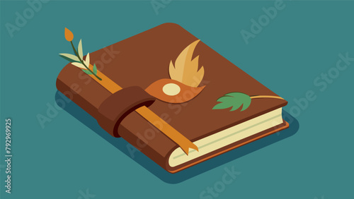 A handcrafted leather birding journal perfect for recording sightings and notes with a touch of elegance..