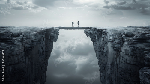 Bridge spanning across a divide, Problem and solution concept, the role of a leader in bringing people together