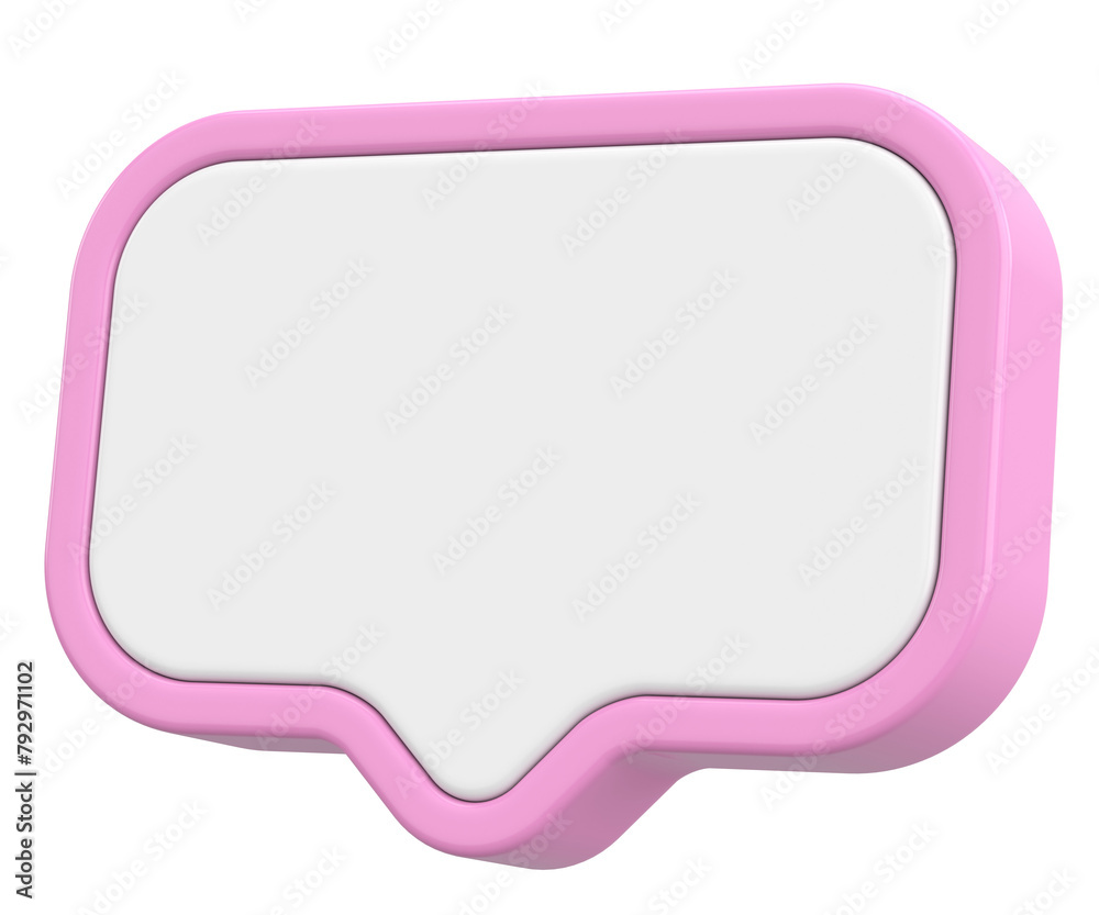 Speech bubble. Chat bubble. 3D illustration. Speech bubble. Chat bubble. 3D illustration.