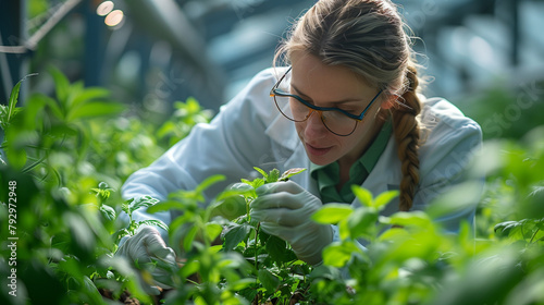 Cultivating Knowledge: Plant Sampling for Genetic Modification Research ,generated by IA