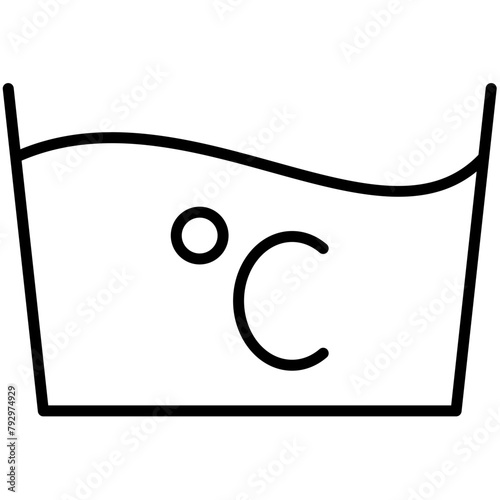 Laundry Black Outline Icon Pack
