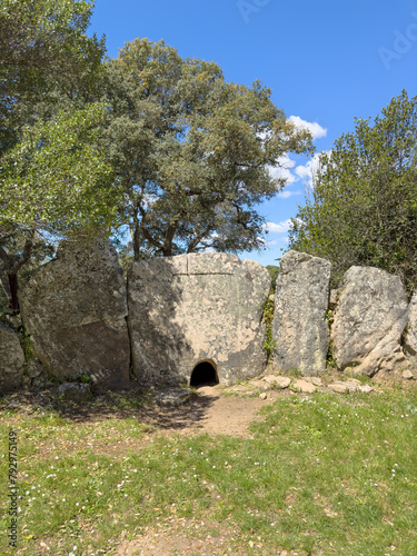 Tomb of the Giants of Pascaredda in Calangianus in northern Sardinia