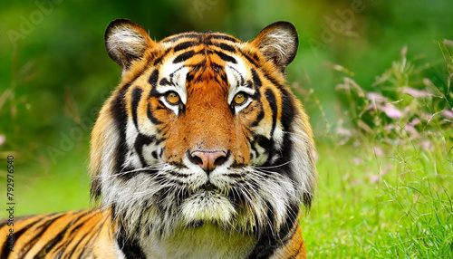 Head of sumateran tiger photo