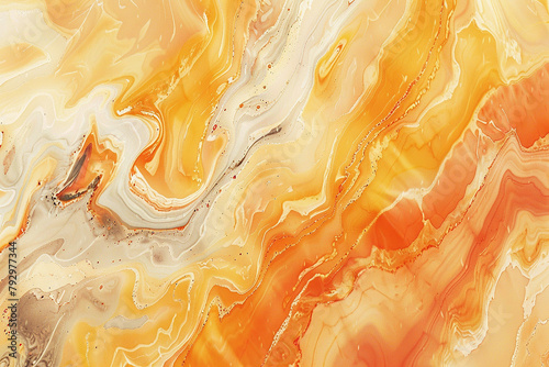 Stunning pastel yellow and orange background with beautiful marble texture-generated AI 