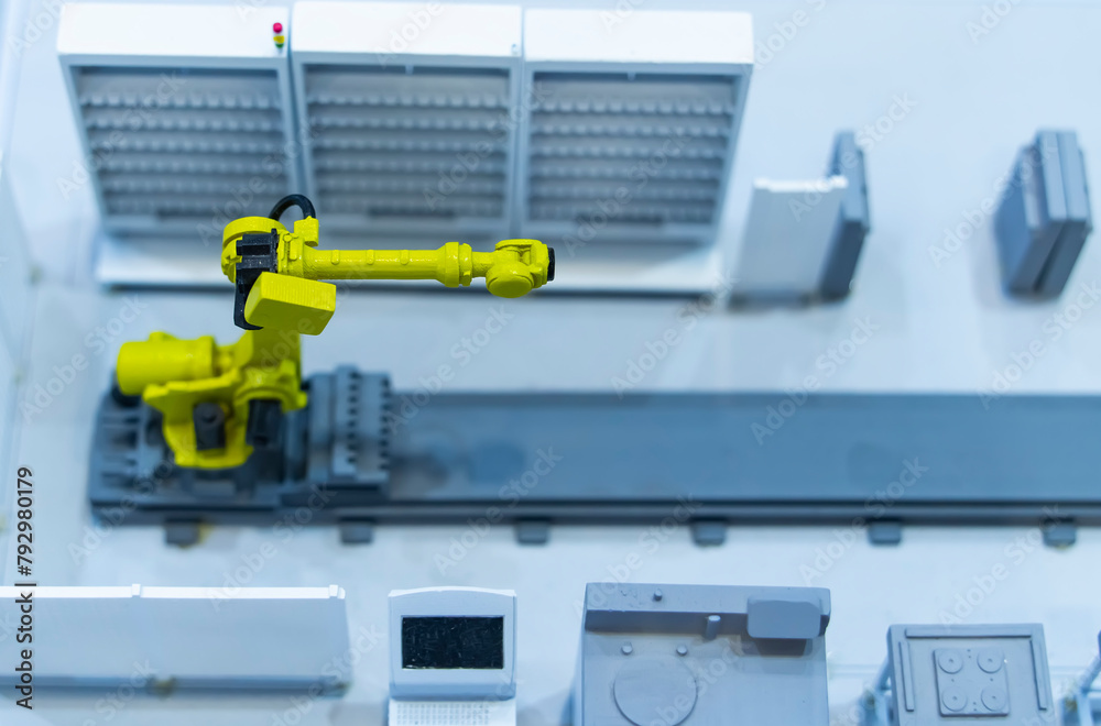 model of Robotic and Automation system control application on automate robot arm