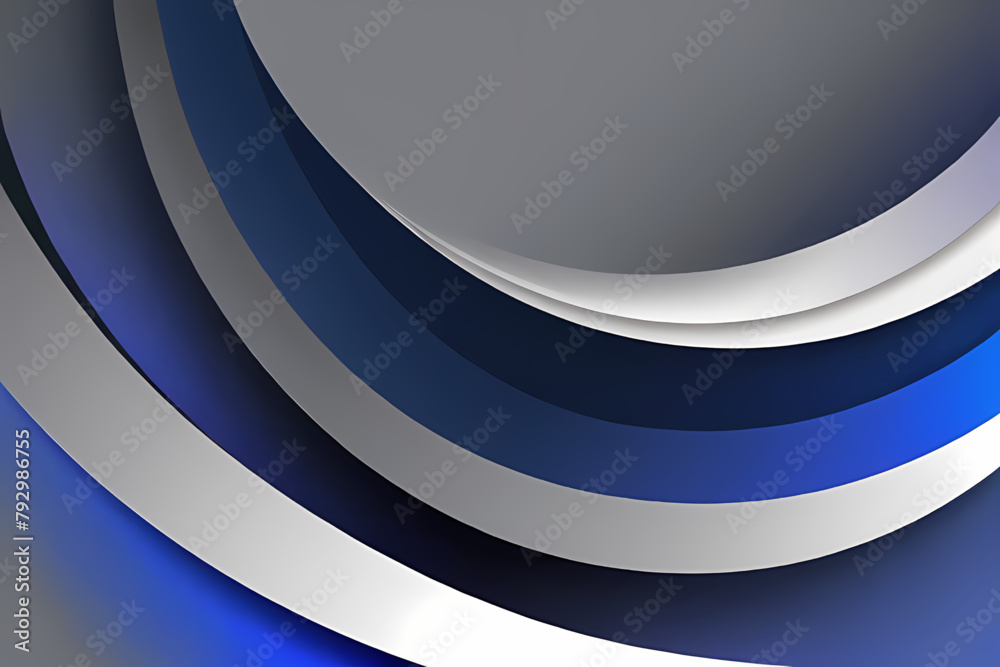 Obraz premium Gray background with gradient and modern abstract shapes.