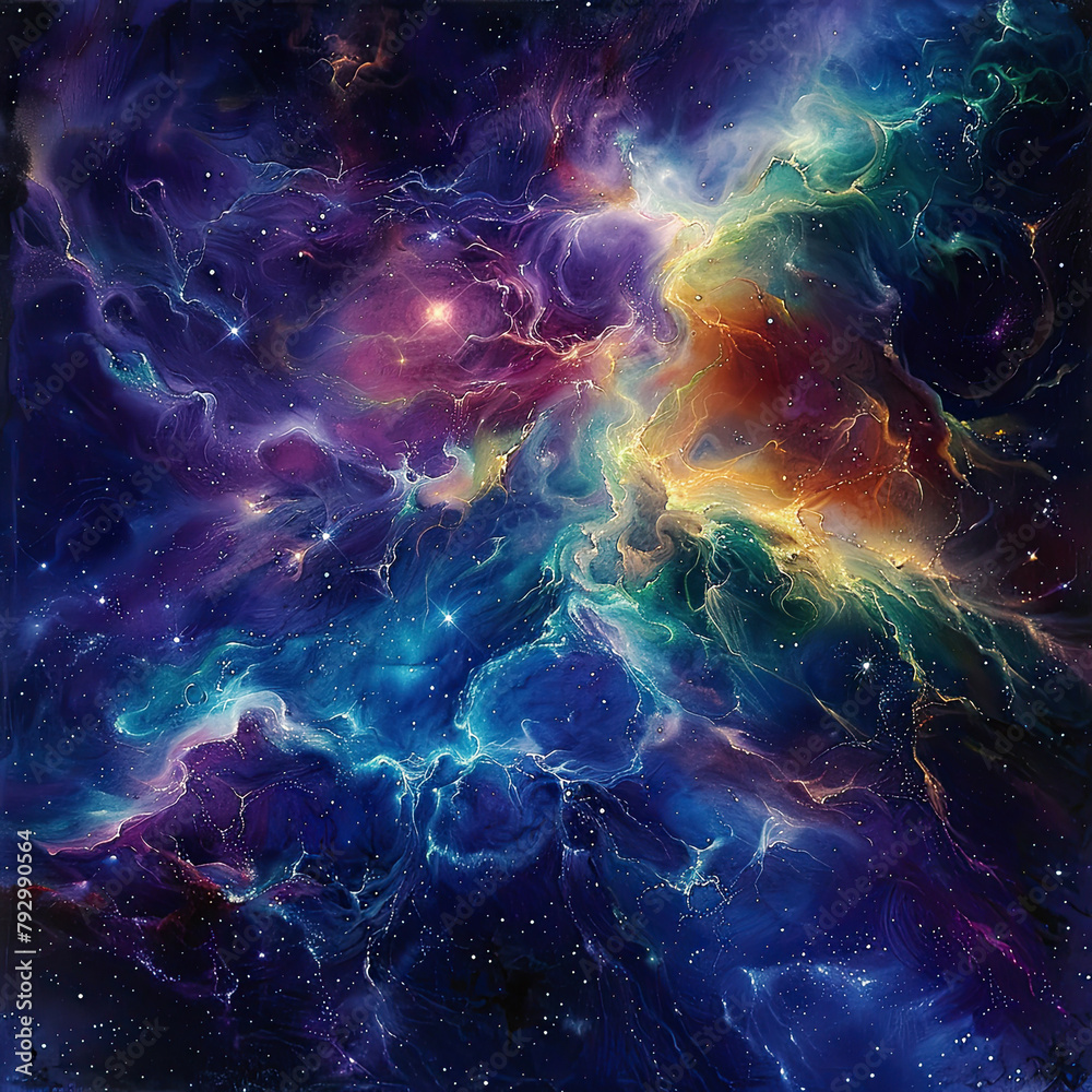 Neon Nebula Celestial Brilliance Neon Nebula Celestial Brilliance