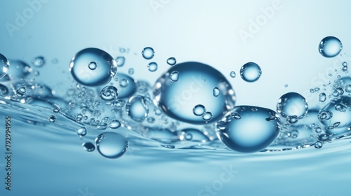 Close-up of Water Bubbles photo