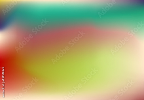 Red beige indigo orchid background print for label cover packaging cards advertisement flyer. Yellow mauve orange blue smooth spots wallpaper.  Ochre azure jade pink violet stripes gradient banner.