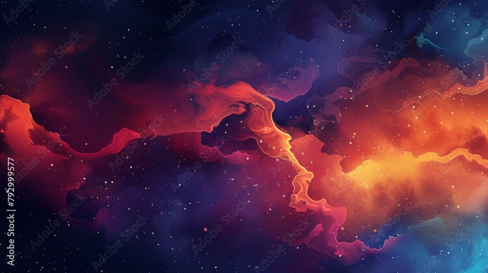 Nebula Star Galaxy Astronomy Abstract - obrazy, fototapety, plakaty 