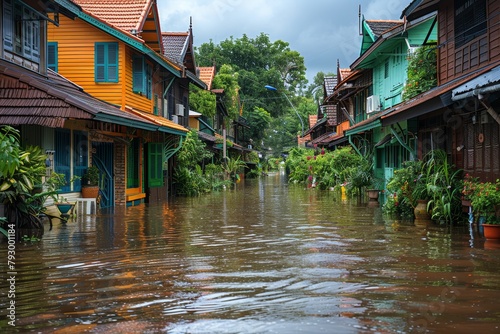 Drenched neighborhoods: Private houses submerged, environmental catastrophe escalates photo