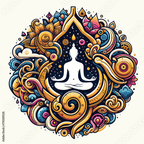 abstract painting karma vector