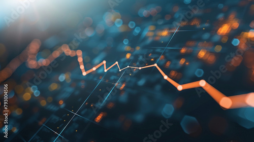 A sleek line graph with empty lines, perfect for tracking changes over time.