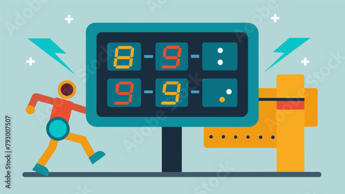 A reflex board that tests and improves reaction time by flashing random numbers or shapes that the athlete must touch quickly.