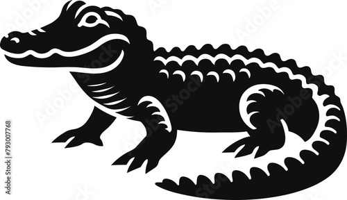 Alligator Silhouette © KayBeeSVGs