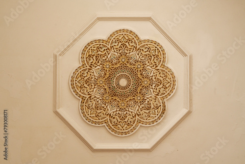 Rosette Moschee Casablanca Hassan 2. Marokko
Detail, erdfarben, Symmetrie