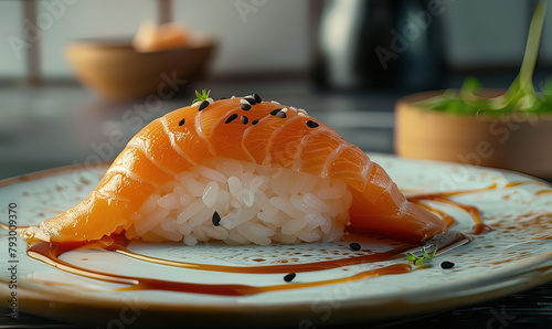 AI sushi  salmone e sashimi 03 photo