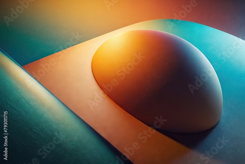 Wallpaper with gradient colors and abstract shapes for projects background. Generative AI