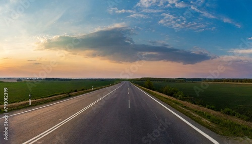 sunset on the road © Pikbundle