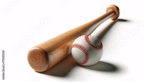 baseball bat and ball