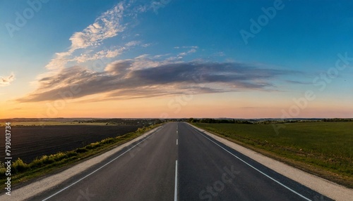 sunset on the road © Pikbundle