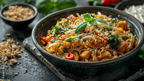 Sizzling Wok: The Culinary Art of Street Cuisine Pad Thai. Concept Street Food, Thai Cuisine, Pad Thai Recipe, Cooking Techniques, Asian Flavors