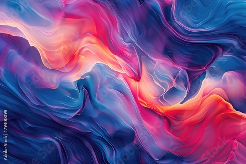 Immerse yourself in the mesmerizing depths of an abstract abyss, where gradients of color dissolve into infinity. photo