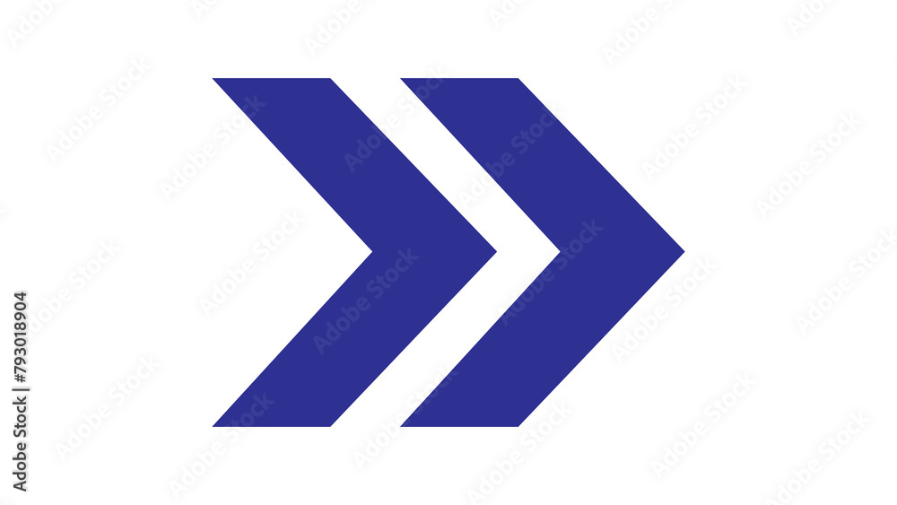 double arrow icon.