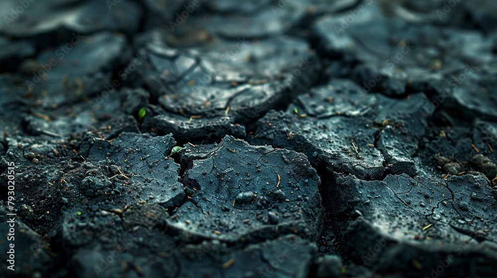 Rich Black Fertile Soil Close-Up Generative AI Rich Black Fertile Soil Close-Up Generative AI
