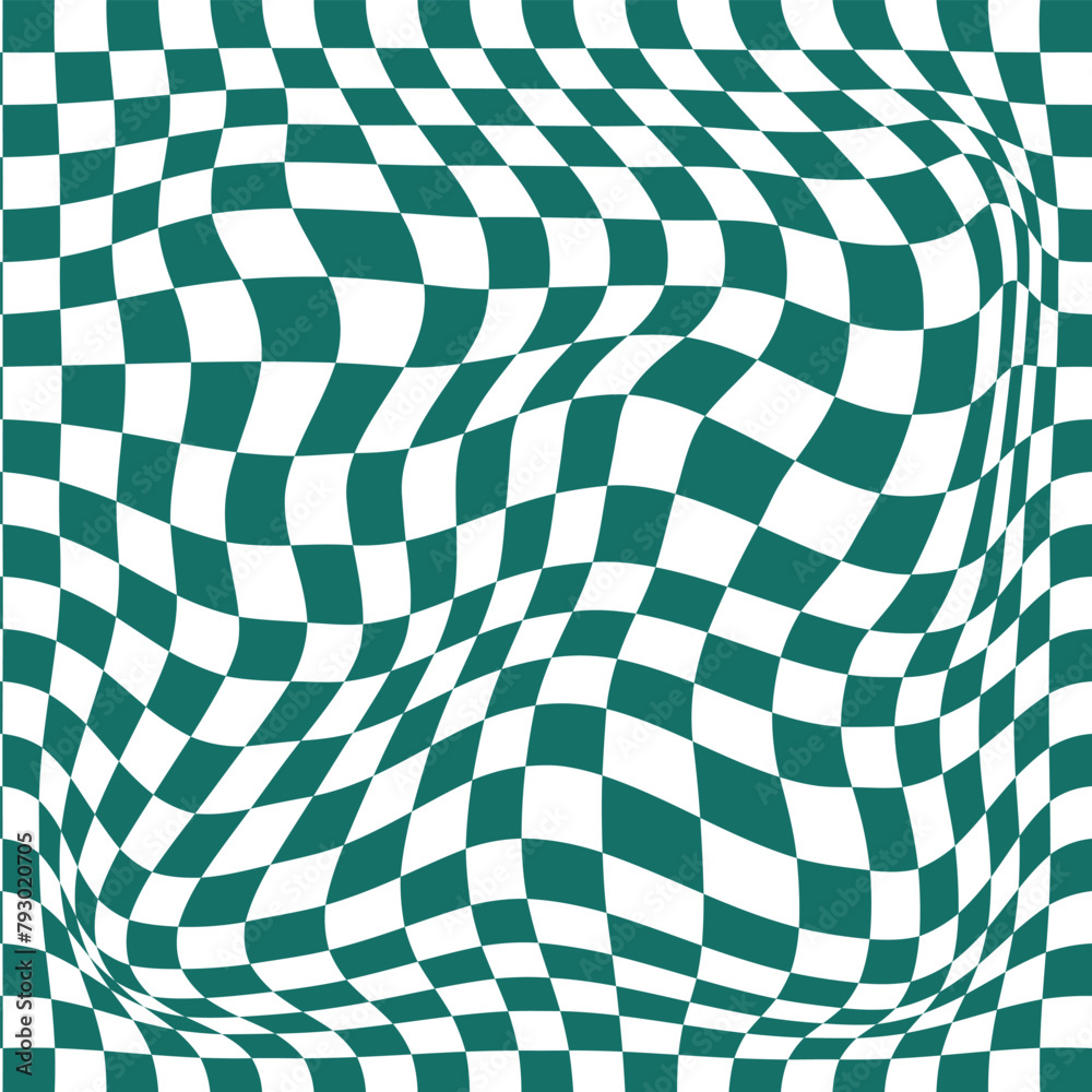 Obraz premium Seamless blue-white checkerboard pattern. Illustration abstract art design background. Vector EPS10.