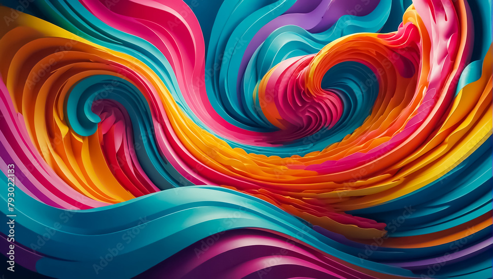 Abstract 3D background, waves colors texture Abstract 3D background, waves colors texture