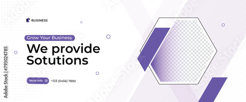 Business promotion and corporate Facebook cover or web banner template