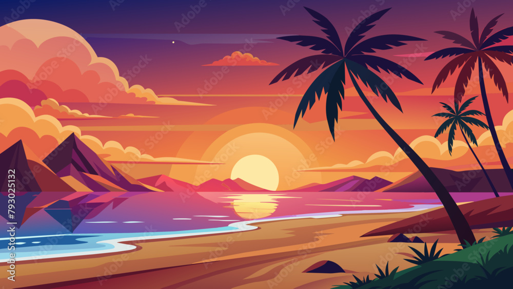 sunset-on--beach