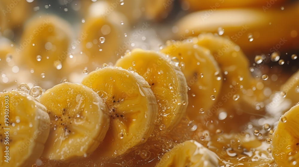 Airborne Appetizing Banana Pieces Generative AI Airborne Appetizing Banana Pieces Generative AI