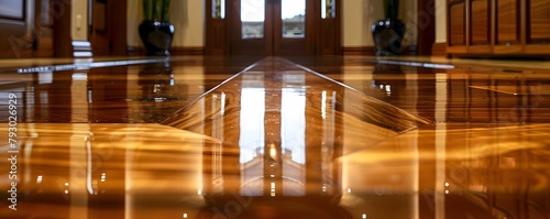Luxurious Hallway with Gleaming Floors