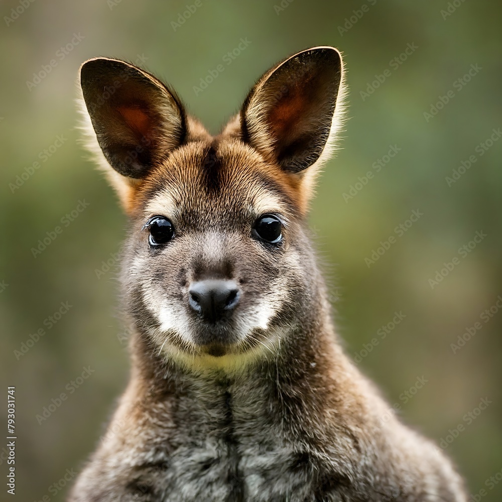 Close up of a Wallaby (Relatives of Kangaroos)