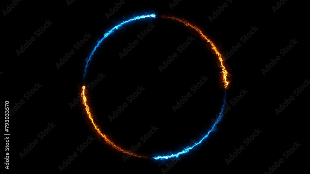 Abstract background blue red green yellow spectrum fluorescent light with neon circle LED animation 3D rendering Abstract background blue red green yellow spectrum fluorescent light with neon circle LED animation 3D rendering