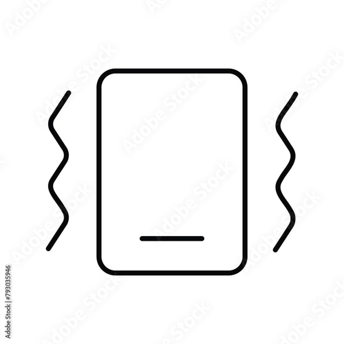 vibrate icon with white background vector stock illustration