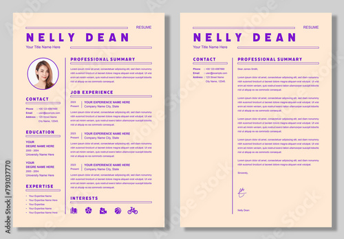 Resume Template Layout (ID: 793037770)