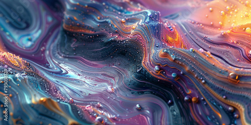 a realm where art and technology converge in a hyper-realistic 3D render of an abstract pattern