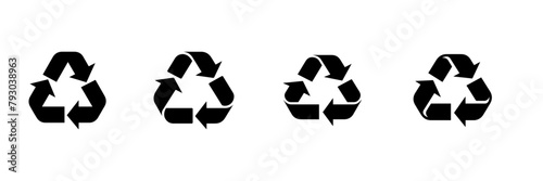 Hand drawn illustration of recycle 