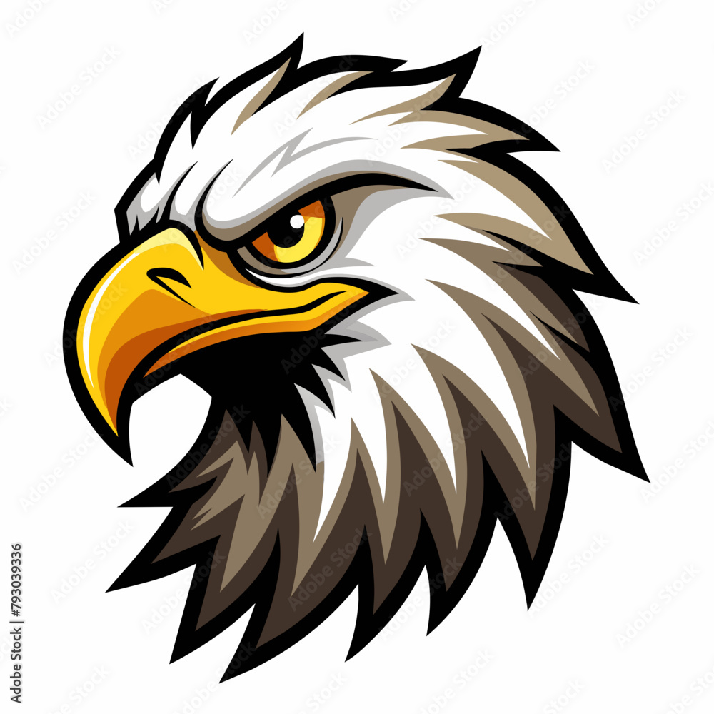 American bald eagle head vector illustration American bald eagle head vector illustration