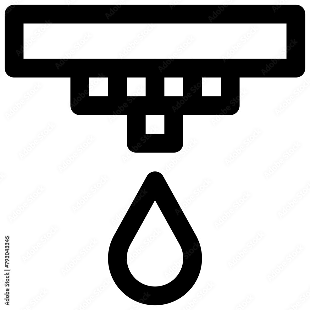 Drip irrigation. Editable stroke vector icon. Drip irrigation. Editable stroke vector icon.