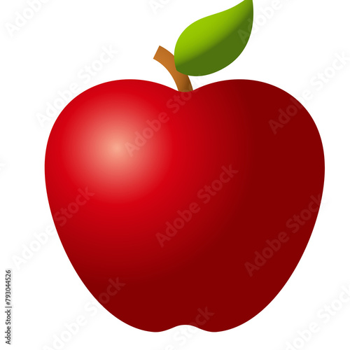 Fresh, and tasty apple. A delicious and juicy fruit