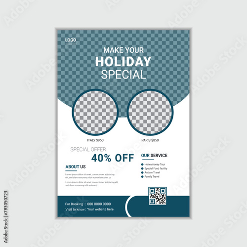Travel flyer layout
