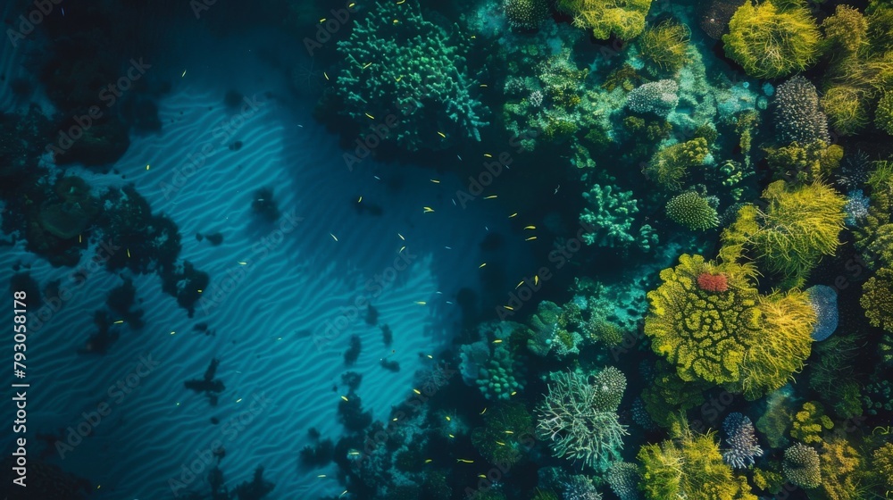 coral reef with fish coral reef with fish