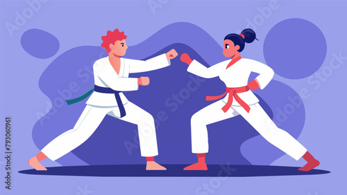 Through practice and dedication the sparring partners learn to anticipate each others moves and develop a deep understanding of the art.