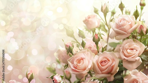 Celebrate Mother s Day with a lovely card featuring a backdrop of delicate pink roses embodying the essence of this special day with a floral touch © 2rogan