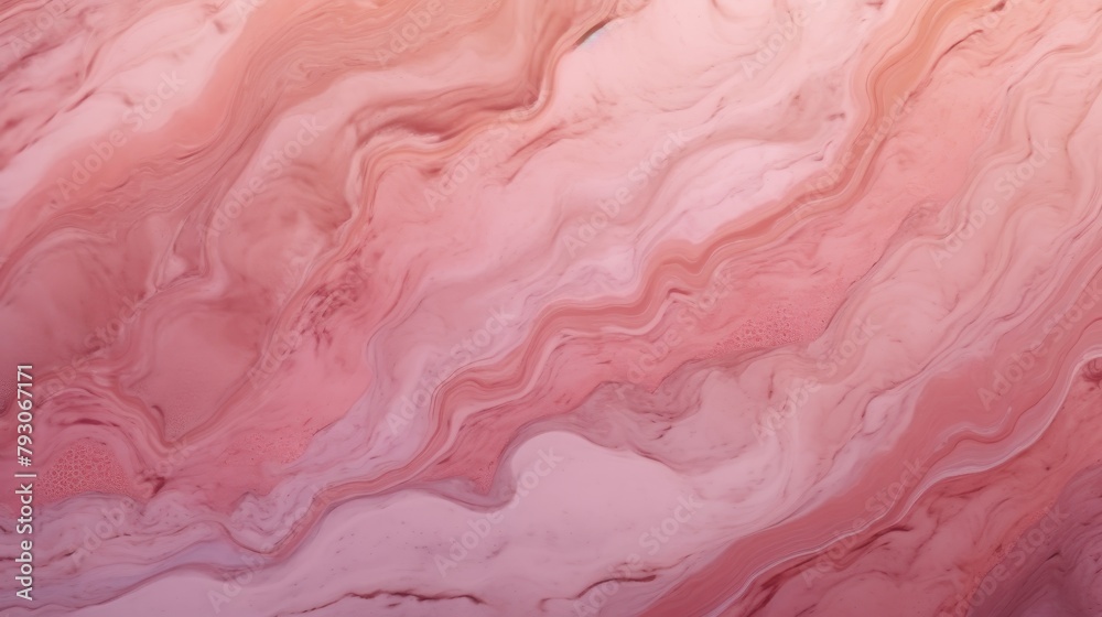 Abstract background, pink and white liquid texture.