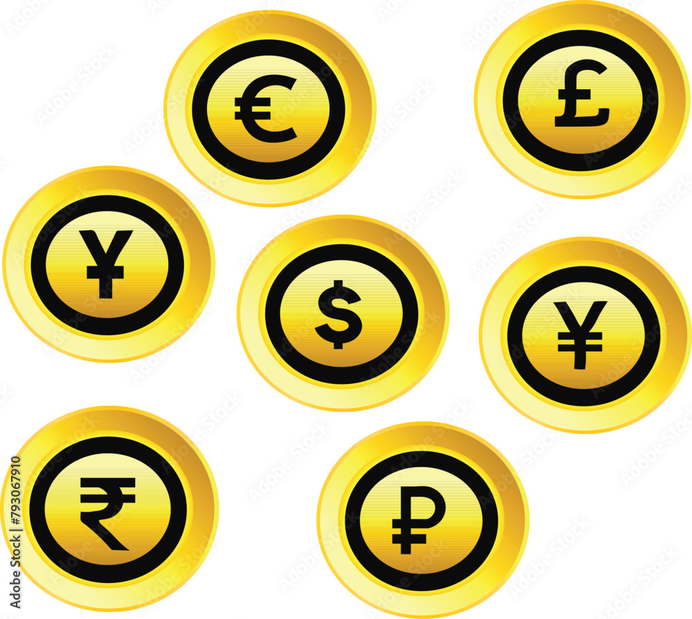 us uk russia japan india china europa currency dollar euro yuan rupee yen roube pound gold coin
us uk russia japan india china europa currency dollar euro yuan rupee yen roube pound gold coin
